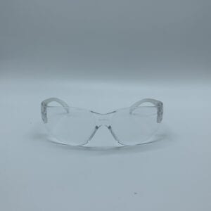 A pair of Safety Glasses on a white background.